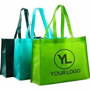 Large Reusable Handle Grocery Tote custom cheap non woven shopping bag